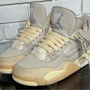 Nike Air Jordan 4 x Off-White “Sail” – Women’s 6.5 / Men’s 5 – CV9388-100